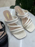 Vintage Double Strap Slid on Heels